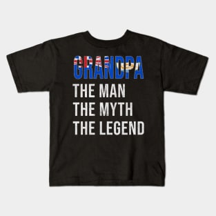 Grand Father Anguillan Grandpa The Man The Myth The Legend - Gift for Anguillan Dad With Roots From  Anguilla Kids T-Shirt